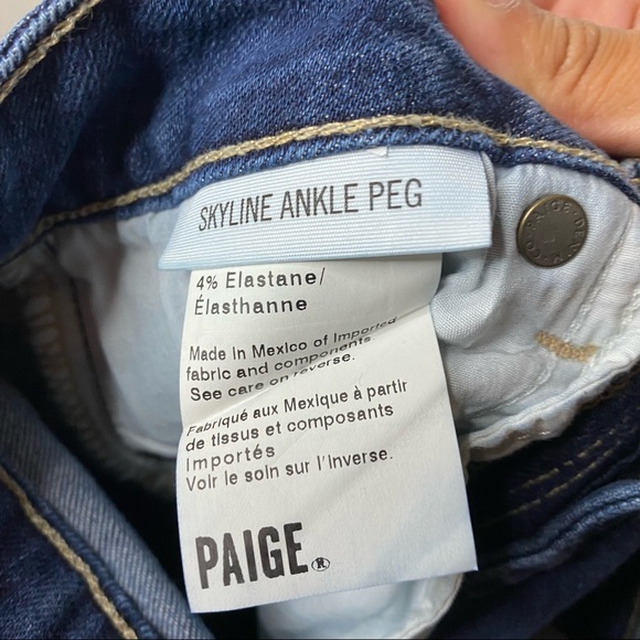 PAIGE Skyline Ankle Peg Skinny Jeans size 27 - Picture 8 of 8